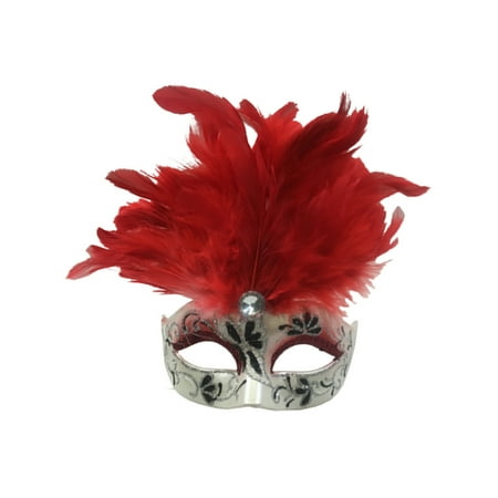 Red Mini Jordana Mask Mardi Gras Christmas Tree Ornament