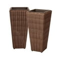 thumbnail image 1 of Patio Sense 62501 Alto Wicker Planter Set, 2 piece, 1 of 5