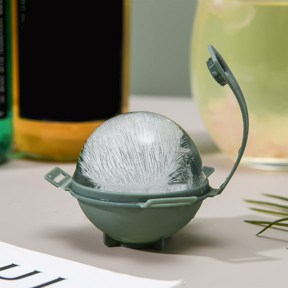 Large Spherical Ice Mold, Whiskey Ice Ball Maker, Food-Grade Silicone Slow Melt Ice Spheres for Cocktails, Bourbon, Parties