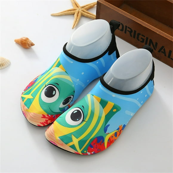 Penkiiy Toddler Kids Swim Water Shoes Piel de agua no resbaladiza descalzo Zapatos deportivos Aqua Socks para niños niñas Toddler