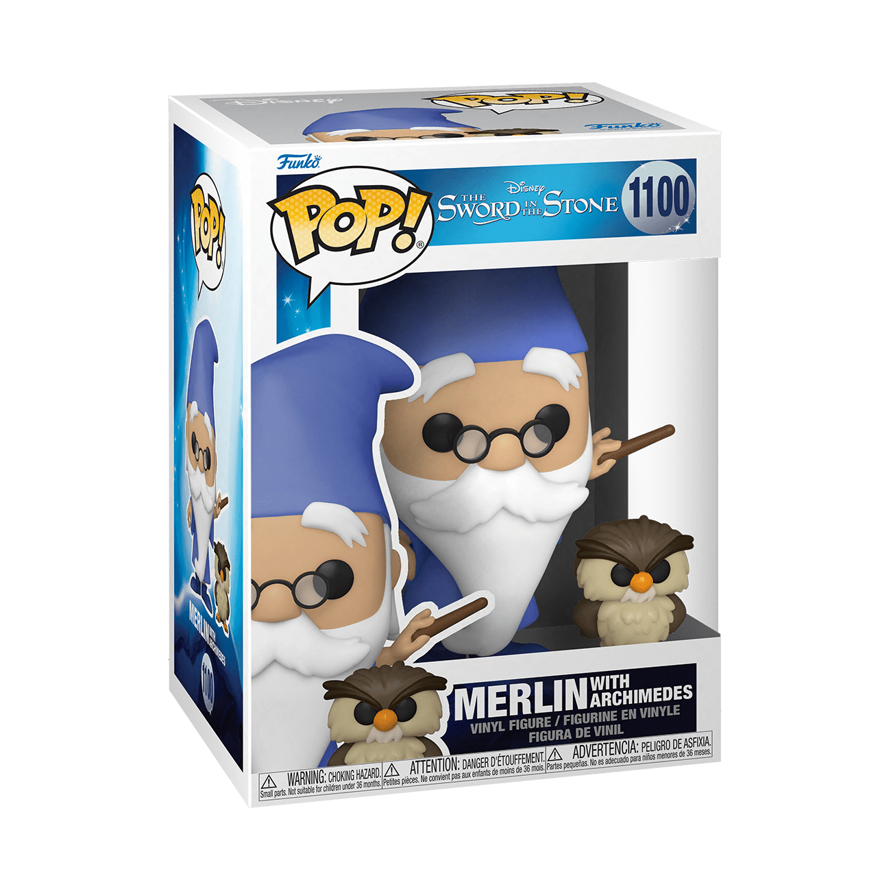 Funko Pop! & Buddy: The Sword and the Stone - Merlin with Archimedes Vinyl Figure