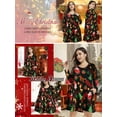 thumbnail image 3 of Plus Size Christmas Dresses 5X for Women, VEPKUL Crew Neck T Shirt Dress Long Sleeve Casual Loose Swing Fall Dress with Pockets, 3 of 8