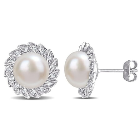Everly Women's Cultured Pearl Sterling Silver Earrings