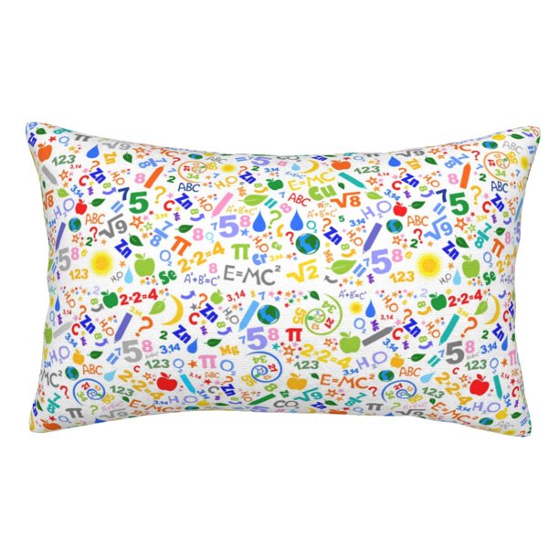 Fotbe Education And Science Funda de Almohada Decorativa Estilo Occidental, Lujo en Algodón, Fundas para Almohadas King, Cojín Estampado para Decoración del Hogar-20"x30"
