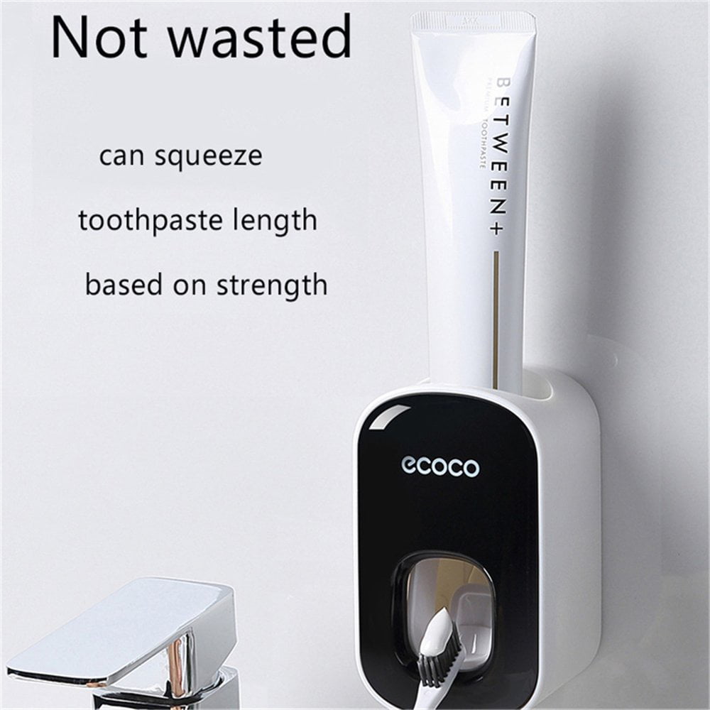 Automatic Toothpaste Dispenser Holder Extrusion Squeezer Wall Mount Stand Device 