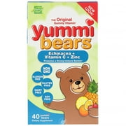 (4 Pack) Yummi Bears (Hero Nutritionals) Echinacea with Vitamin C and Zinc 40 Ct