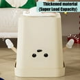 thumbnail image 6 of YIMWNYI Cute Yellow Plastic Trash Can with Handles, Slip-Proof Bottom, and Pressure Ring Lid – Versatile Wastebasket for Living Room, Bedroom, and Bathroom – Stylish and Functional Storage Bucket, 6 of 6