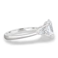 thumbnail image 4 of solitaire jewels 3CT Oval Moissanit 7 stone Engagement Ring For Women, 10K White Gold, 4 of 6