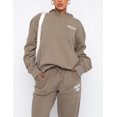 thumbnail image 2 of Hoodies Tracksuit Set Sweatshirt Sweatpants Womens 2 Piece, 2 of 5