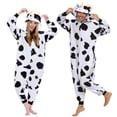 thumbnail image 1 of ¡El disfraz es divertido! Mono unisex para adulto con forma de animal de Halloween con forma de vaca, 1 of 6