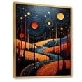 thumbnail image 2 of Designart "African Tribal flow Pointillism III" African Tribal Floater Framed Canvas Print, 2 of 7