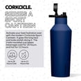 thumbnail image 2 of Botella de agua Corkcicle Sport Canteen con aislamiento de 950 ml, color azul marino, 2 of 8