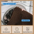 thumbnail image 6 of GORILLA GRIP Ultra Absorbent Grippy Doormat for Muddy Dog Paws, 36x24 Machine Washable Soakstopper Rugs Cleaner Floors, Bed Mat for Dirty Dogs, Indoor Entrance Door Rug Pet Bed Mats Brown, 6 of 10