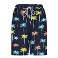 thumbnail image 5 of Mens Hawaii Swim Trunks Quick Dry Swim Shorts Bathing Suit Beach Shorts with Compression Liner 5.5" Inseam Lightweight Water Resistant Quick Dry Fishing Hiking Shorts, 5 of 6