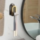 thumbnail image 1 of Soporte de cepillo de dientes de aluminio Baoblaze Montado en la pared Multifuncional Impermeable Negro, 1 of 8