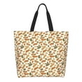 thumbnail image 1 of Fotbe Set With Peanut Bolsa Tote Estética de Lona con Estampado para Mujer - Bolsa Reutilizable de Hombro Casual para Vacaciones, Compras, Trabajo y Gimnasio, 1 of 8