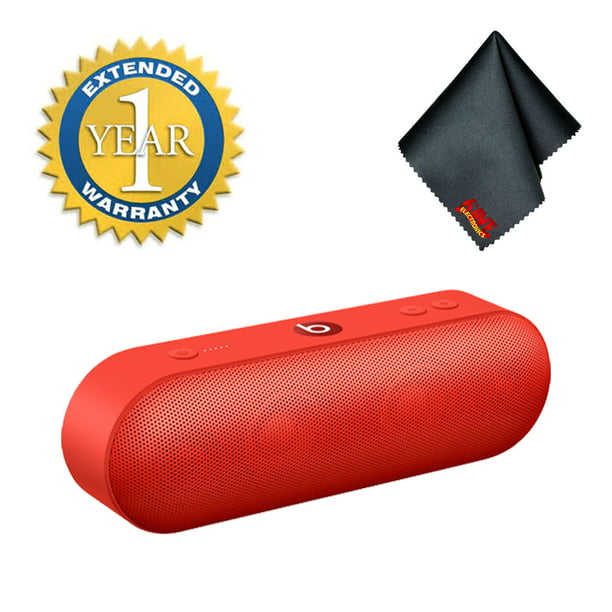 Beats Pill+ Plus Outdoor Party Portable Bluetooth Speaker Bundle (Red)