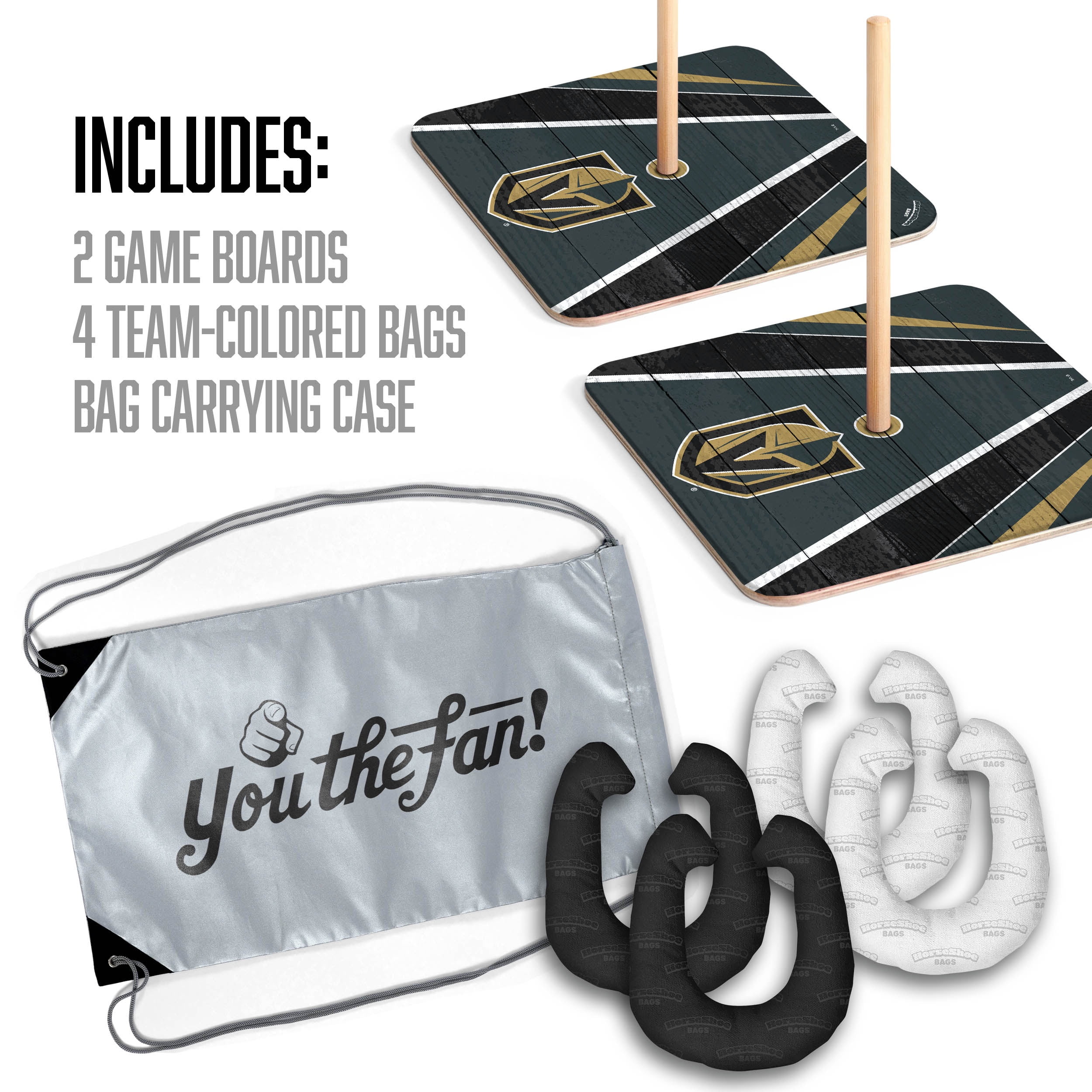 YouTheFan NHL Vegas Golden Knights HorseShoe Bags