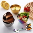 thumbnail image 3 of Stainless Steel Sauce Dishes Small Ice Cream Cups Mini Serving Dessert Bowl Round Seasoning Dishes Sushi Dipping for Kitchen 8 Pack (Rainbow, 3.35 inch), 3 of 12