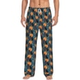 thumbnail image 1 of Xecao Owls In Cartoon Style for Men's Pajama Pants Long Lounge Pants with Drawstring Waistband and Pockets Comfortable Sleepwear for Home Relaxation-Small, 1 of 6