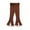 Coffee, variant on Girls Ribbed Knit Flare Pants Elastic Waist Lace Trim Bootcut Bell Bottom Trousers Casual Stretch Leggings for Little Girls 12-18Months Dark Gray