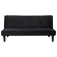 thumbnail image 5 of Stanford Multipurpose Upholstered Tufted Convertible Sofa Bed Black, 5 of 5
