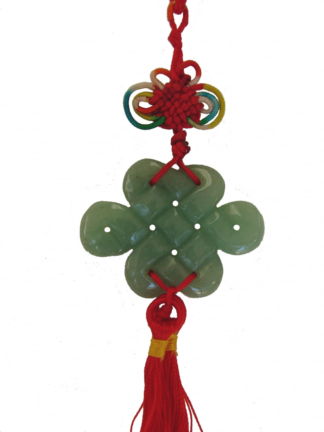 Jade Mystic Knot Lucky Charm