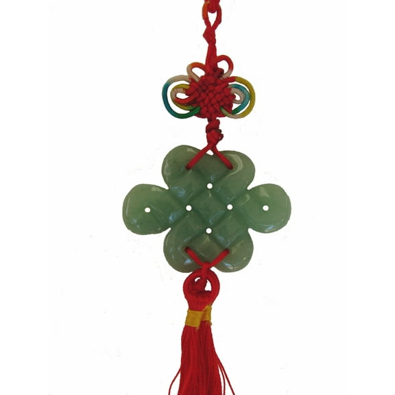 Jade Mystic Knot Lucky Charm