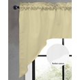 thumbnail image 2 of Yellow Solid Color Swag Valances for Windows, Small Curtains Drapes, Aesthetics Contemporary Luxury Kitchen Window Curtains Over Sink Rod Pocket Window Treatment Valance for Bedroom/Bathroom 56"x36", 2 of 5