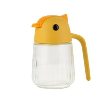 Automatic Oil Dispenser Bottle, Kitchen Oil Pouring Container with Smart Flip Lid & Non-drip Spout, 17oz Glass Bottle for Olive Oil and Vinegar, Easy One-handed Use for Home Cooks and