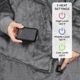thumbnail image 3 of Degrees of Comfort Heated Wearable Blanket for Women Adult, Cordless Wearable Electric Blanket Hoodie Battery Powered, Warm Sherpa Sweatshirt Gift for Women, Grey, 3 of 15