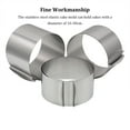thumbnail image 4 of pitrice Telescopic Mousse Ring Baking Cake 6-12 Inch Adjustable Mould Tools Stainless Steel Round Bakeware Self-Assembly Pastry height/8.5cm, 4 of 9
