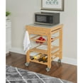 thumbnail image 4 of Linon Bamboo Granite Top Kitchen Cart in Natural, 4 of 14