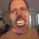thumbnail image 3 of Horror Half Face Maskque Reusable Latex Masque Halloween Cosplay Costume Props For Festival Party, 3 of 4