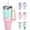 Slim Base - Candy Pink, variant on 40 oz Tumbler with Handle and Straw Spout Lid - 100% Leak-proof Travel Coffee Cup, BPA Free Metal Mug, Vacuum Insulated Water Bottle- (Cold-34H & Hot-10H), Straw Cover, Silicone Boot