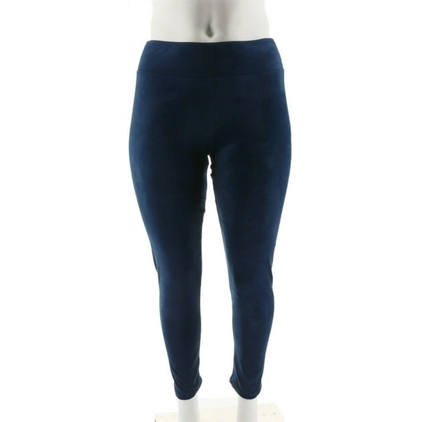 ClimateRight by Cuddl Duds - Cuddl Duds Double Plush Velour Leggings ...