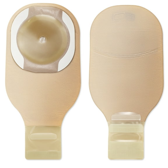 Premier Ostomy Pouch Drainable 1-9/16 Inch Stoma 12"L 1pc System Beige 8940, 10 Ct