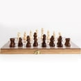 thumbnail image 4 of Juego de ajedrez plegable de madera, juego de viaje, ajedrez Backgammon, Zulema tablero de ajedrez plegable, 4 of 8