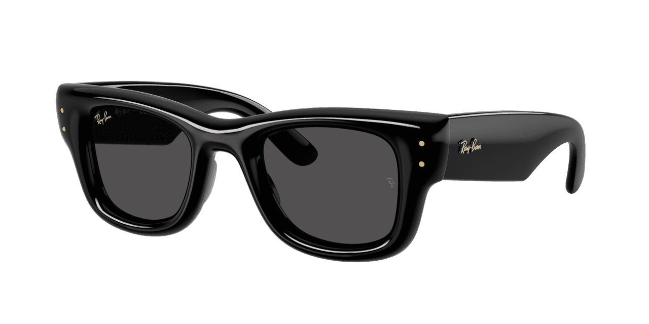 Ray-Ban Stories | Wayfarer Square Smart Glasses, Matte Black/Dark