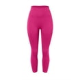 thumbnail image 4 of Pantalones de yoga sin costuras para mujer, color melocotón, de nylon y spandex, de cintura alta, para fitness, running, yoga y uso diario, 4 of 5