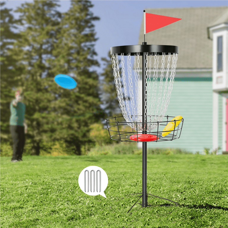 Renwick 24-Chain Disc Golf Basket Flying disc Golf Basket with