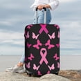 thumbnail image 3 of Lsque Breast Cancer Printed Luggage Cover, Travel Luggage Protector,Scratch and Dirt Resistant, Fits 18-32 Inch Luggage - Medium, 3 of 9