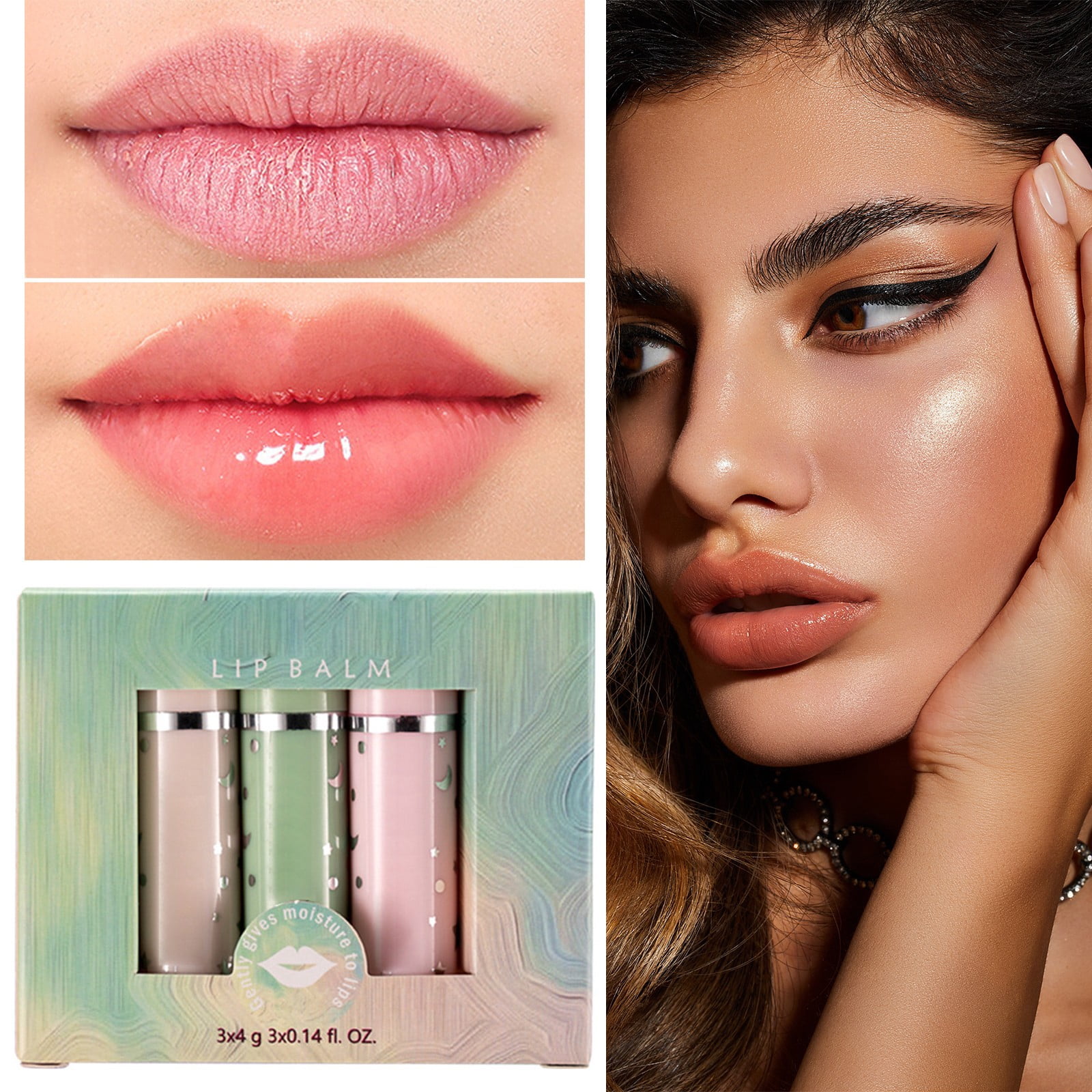 Lip Plumping Lipstick Lip Gloss for Kids Tinted Lip Gloss Lip Moisturizer Lip Gloss for Girls 10-12 Kind Tint Tinted Lip Plumper Lip Gloss round Tube Packaging Dark Lip Liner Chap Stick Tinted Truly