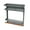 Grey, variant on Household Essentials Metal Magnetic Organizer with Towel Rack, Black