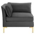 thumbnail image 5 of Modway Ardent 6-Piece Performance Velvet Sectional Sofa in Gray, 5 of 11
