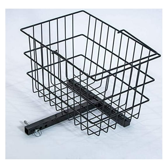 Scooter Rear Basket for Go-Go, Drive, Golden and Pride Mobility (Only Works with Scooters & Power Chairs Equipped with 1" x 1" Hitch Receiver)