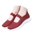 thumbnail image 3 of CAIXAI Orthopedic Dress Sneakers Women Arch Support Women Sock Sneakers Comfortable Non- Sole Walking Shoes for Women Mesh Knitted Platform Mary Janes Hands-Free Sock Shoe, 3 of 7