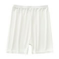 thumbnail image 2 of HAOTAGS Girls Summer Shorts（3-14）, Solid Color Casual High Waisted Leggings Shorts White 3-4Years, 2 of 5