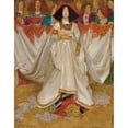 thumbnail image 2 of Byam Shaw 20x24 Black Ornate Framed Double Matted Museum Art Print Titled: The Queen of Hearts (1896), 2 of 5
