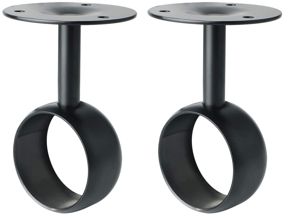 Curtain Rod CeilingMount Bracket Curtain Rod Brackets Curtain Rod Holders for 0.87 Inch 22mm